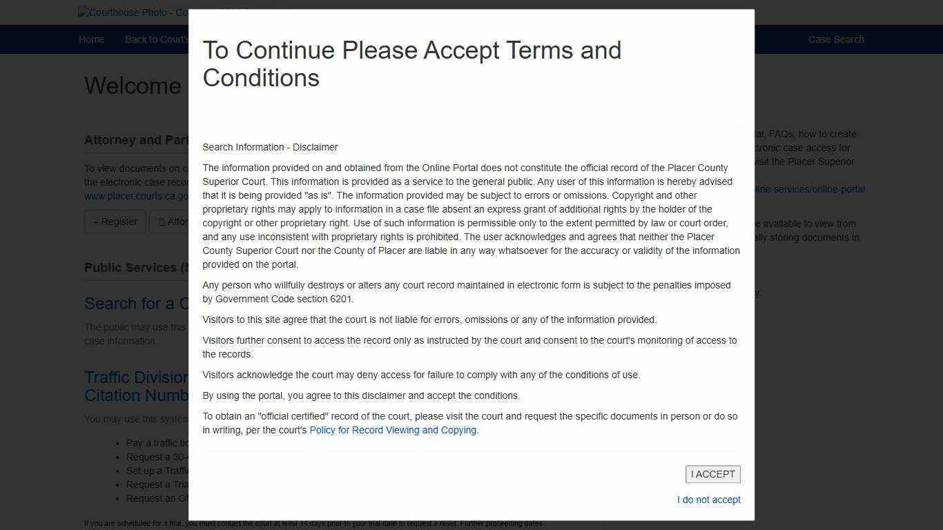Welcome to Superior Court of Placer County's Online Portal | Superior Court of California - County of Placer